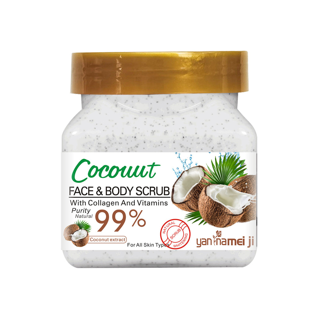 square bottle rice scrub to remove dead skin, clean fruit scrub to remove chicken skin, rose exfoliating cream 350g