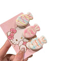 [6-piece set] girly sweet taiyaki small hair clip sweet cute side bangs hair clip girl cartoon