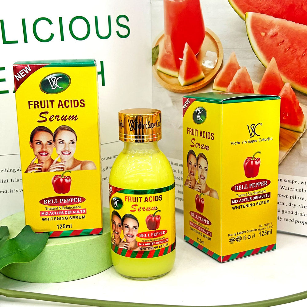 vsc 7-day fruit amino acid serum 125ml - whitening, repairing, brightening, and moisturizing essence - export quality