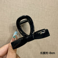26# small bow tie bright black-8cm