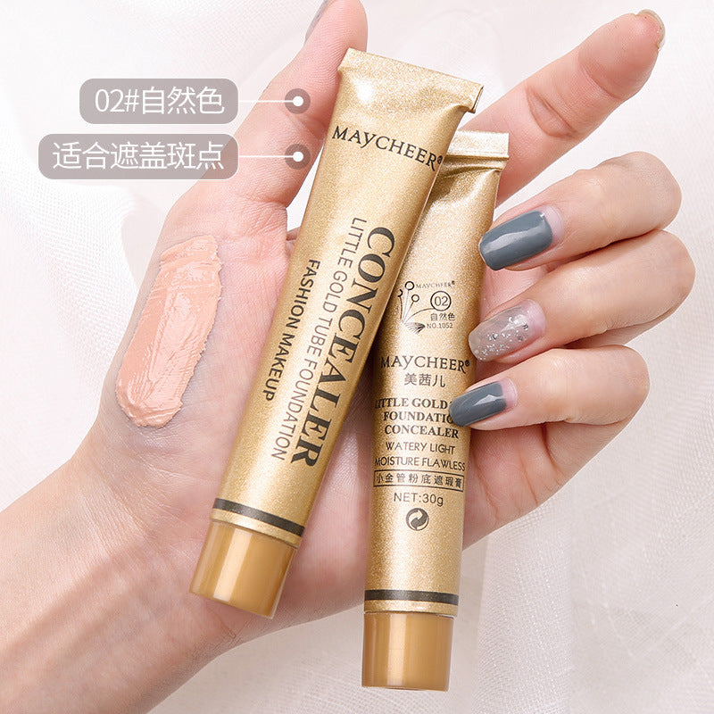 Meixier little gold tube concealer: covers blemishes, acne scars, dark circles, tattoos, and scars with intense coverage