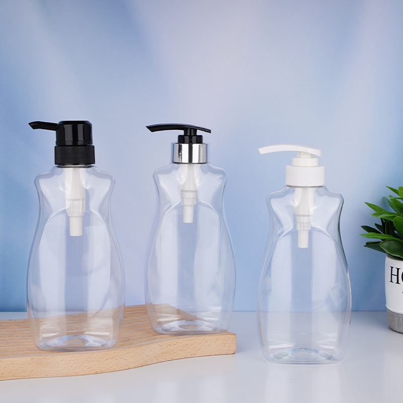 400ml kids' press-type lotion liquid dispenser bottle, shampoo plastic packaging bottle, empty shower gel bottle
