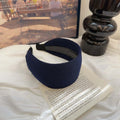 Korean retroclassy texture fashionable pit edge casual headband easiest for match sporty wide-brimmed headwear headband headband