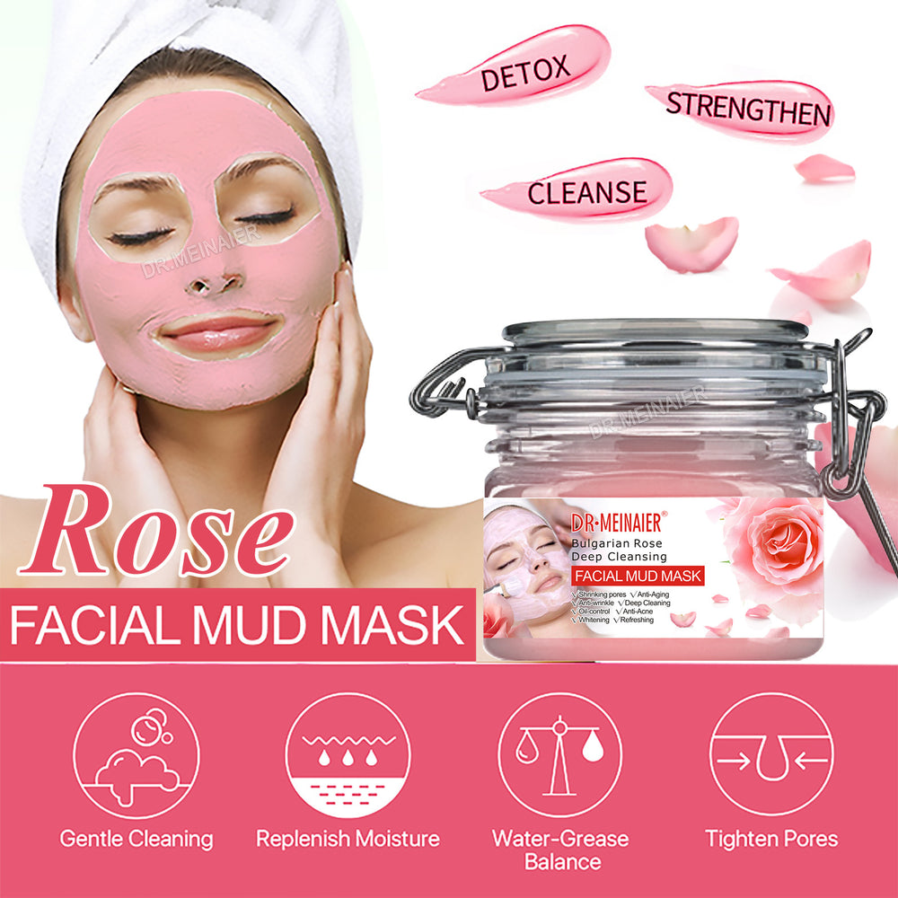 natural mud mask smear-type facial mask cleansing, repairing, brightening, hydrating and removing blackheads face maskexport batch