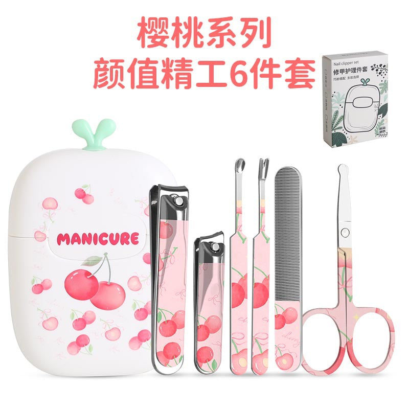 New german-engineered nail clipper 6-piece set, perfect for home use. includes specialized tools for ingrown nails, suitable for both men and women. features a combination of straight and curved blades for a premium, high-quality experience