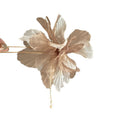 Dead leaf butterfly chiffon flower bead hairpin elegant tassel u-shaped hairpin new chinoiserieclassy hairpin fairy