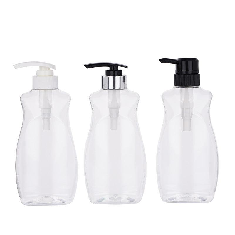 400ml kids' press-type lotion liquid dispenser bottle, shampoo plastic packaging bottle, empty shower gel bottle