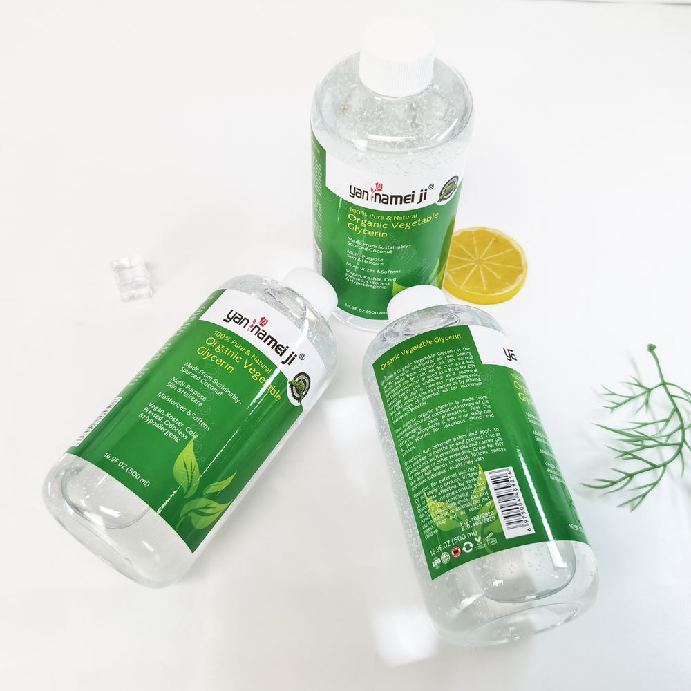 foreign trade cold-pressed coconut oil hydrating, moisturizing and brightening natural organic vegetable plant glycerin 500ml