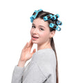 Steam perm roll suit plastic hair roll hair roller buckle plastic pvc packaging in stock factory direct supply