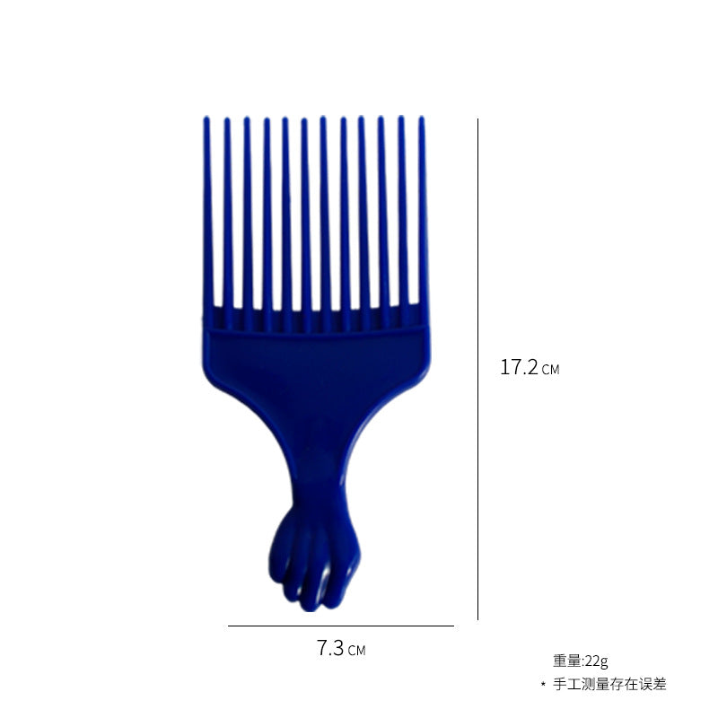 Comb hair comb plastic fist large tooth wide tooth comb oil head large back head styling flat comb hair salon pick hair comb