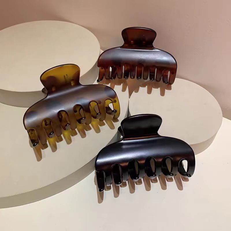 Retro amber comfy basics gripper for women new arrivalclassy hair volume small elegant shark clip hair clip on the back of the head