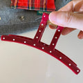 Polka dot red clothes hanger [13cm]