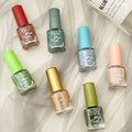 Summer ready-to-ship new nail polish, vibrant mini nail polish, student-friendly oil-based nail polish, burgundy and bright red, wholesale