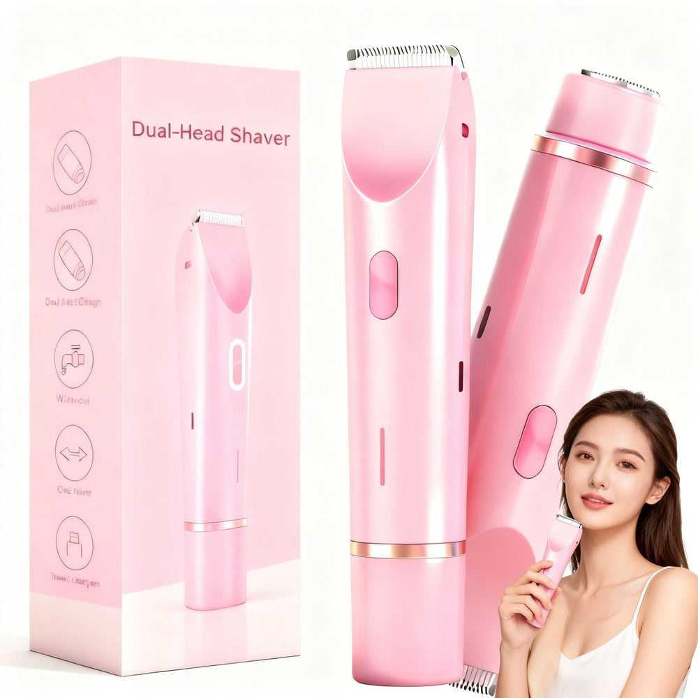 bestseller: women's electric double-headed epilator - body hair removal device for intimate and full body use