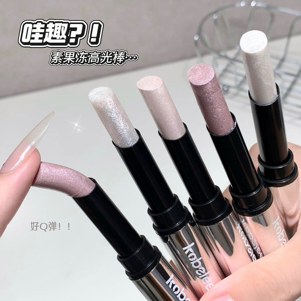 Makeup kobeleen jelly highlight stick pearlescent flash clear water-glow skin stereo brightening lying silkworm eye shadow stick