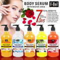 fruit acid liquid repair niacinamide serum moisturizing and brightening black pressure pump arbutin essence 500ml