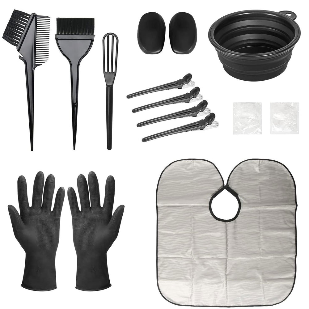 14-piece hair dyeing tool set, baking oil shawl, hair care shawl, hairdressing tools, perm and hair dyeing