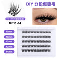 Amazon's hottest fake eyelashes, lightweight segmented 6d baby curved fluffy plush natural thin stem eyelashes
