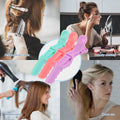 6-piece alligator clip set - professional styling sectioning clips for hairdressers, macaron colors, seamless bangs clips for home use