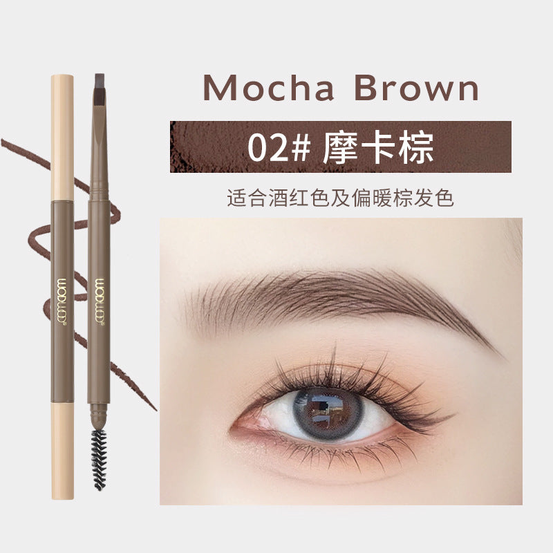 Wodwod ultra-fine brow pencil for women - waterproof, sweat-proof, long-lasting, smudge-proof, defined hair-like strokes, natural wild brow look, dual-ended brow pen