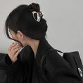 Cold style silver small gripper hair volume small shark clip metal niche style design clip hair clip female high-end
