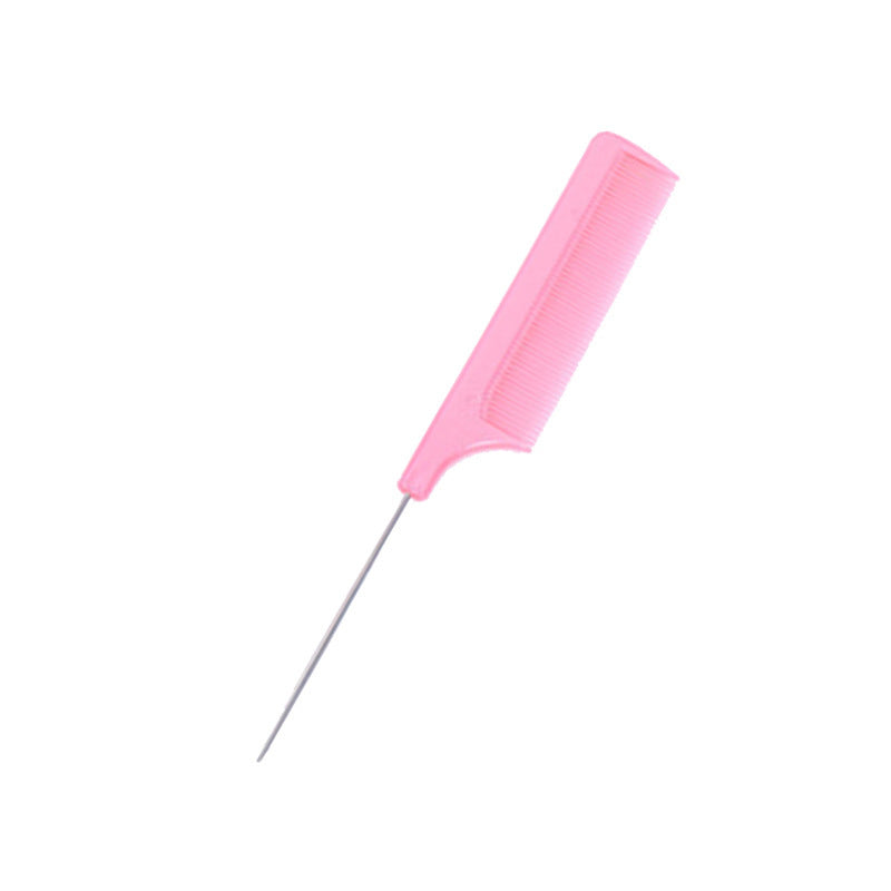 hot-selling 21cm hairdressing steel needle comb, pointed tail comb, plastic comb, pointed tail comb, hairdressing tools, spot wholesale