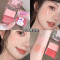 Gege bear water glow blush palette - beginner-friendly, natural nude makeup, enhances complexion, matte rouge
