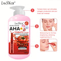 aha fruit acid tomato body lotion containing vitamin c&b niacinamide brightening and moisturizing body lotion 500ml