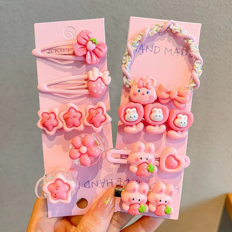 Sweet and edgy hair clips for young girls and students, featuring cute cartoon designs. perfect for securing side bangs or adding a touch of charm to your little one's hairstyle. adorable hair accessories for girls