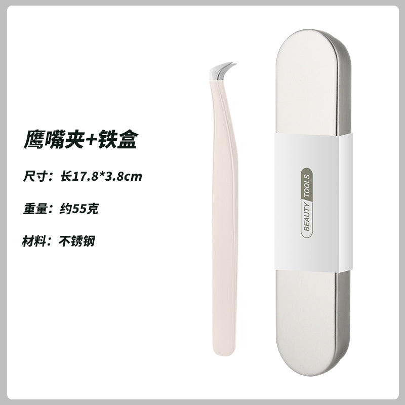 Eyelash extension tweezers set - professional lash artist tools: dolphin, golden feather, and flower tweezers - wholesale