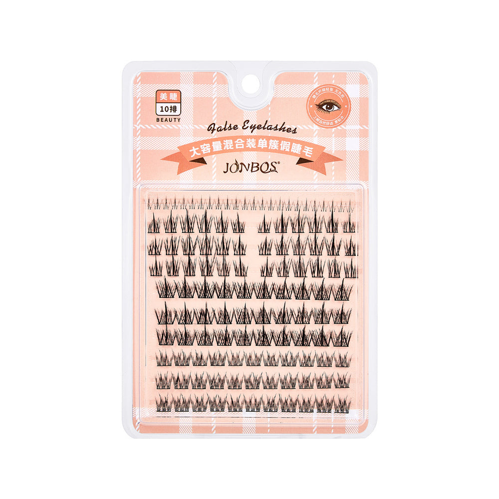 Jonbos large-capacity fake eyelashes single cluster nature little devil sunflower lazy trilogy hard stem transparent stem