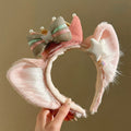 2025 new dream melody linabell headband bowknot cute duffy bear plush headband amusement park photo prop