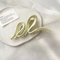 Large metal frosted wave gripper female headgear hairpin for large hair volume classy back head hair shark clip