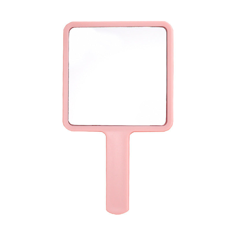 Wholesale makeup touch-up handheld mirror - square hand mirror, portable for girls, desktop makeup mirror - $2 store