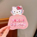 Kids' nail stickers - cute & fun kumi design, waterproof, removable, self-adhesive nail art for girls, perfect for students