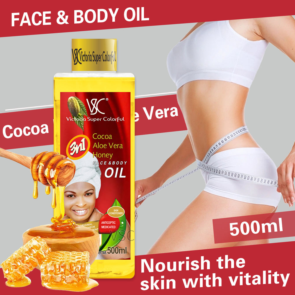 cocoa aloe honey essential oil 100ml, massage oil 500ml - facial, body, and full body massage - wholesale