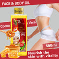 cocoa aloe honey essential oil 100ml, massage oil 500ml - facial, body, and full body massage - wholesale