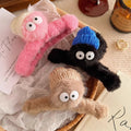 Big-eyed briquettes stuffed gripper female funny back head hairpin furry shark clip new arrivalcutefall and winter headwear