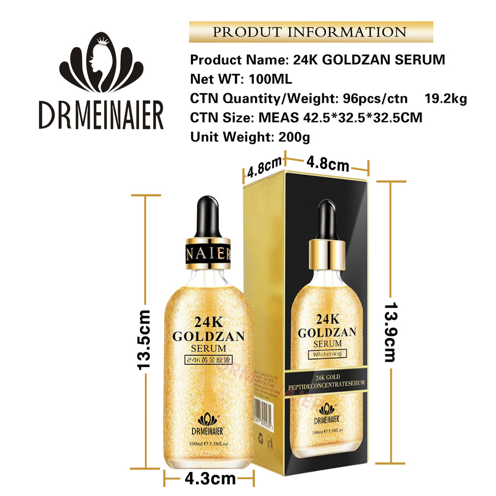 supply of 24k gold peptide concentrated liquid essence (100ml) for amazon foreign trade export