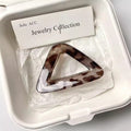 Small triangle leopard print color [7.5cm]