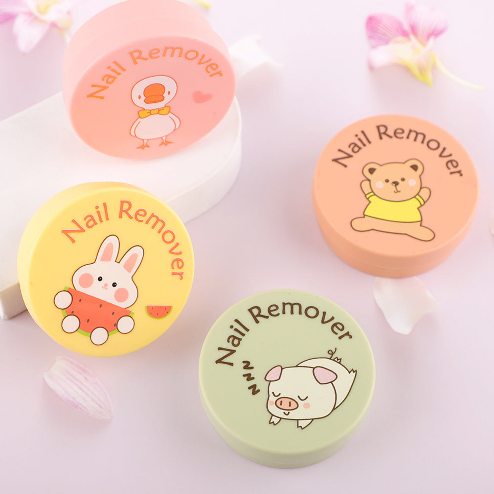 Fruity scented nail polish remover wipes, disposable boxed, cute nail polish remover cotton, supermarket-grade, gentle nail polish remover wipes wholesale