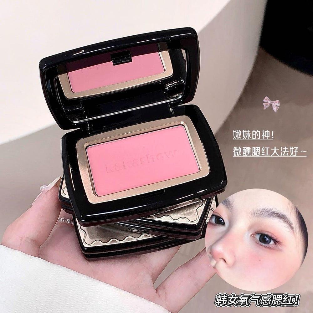 Kakashow soft matte blush - natural nude makeup, enhances complexion, adds volume, and perfects contouring