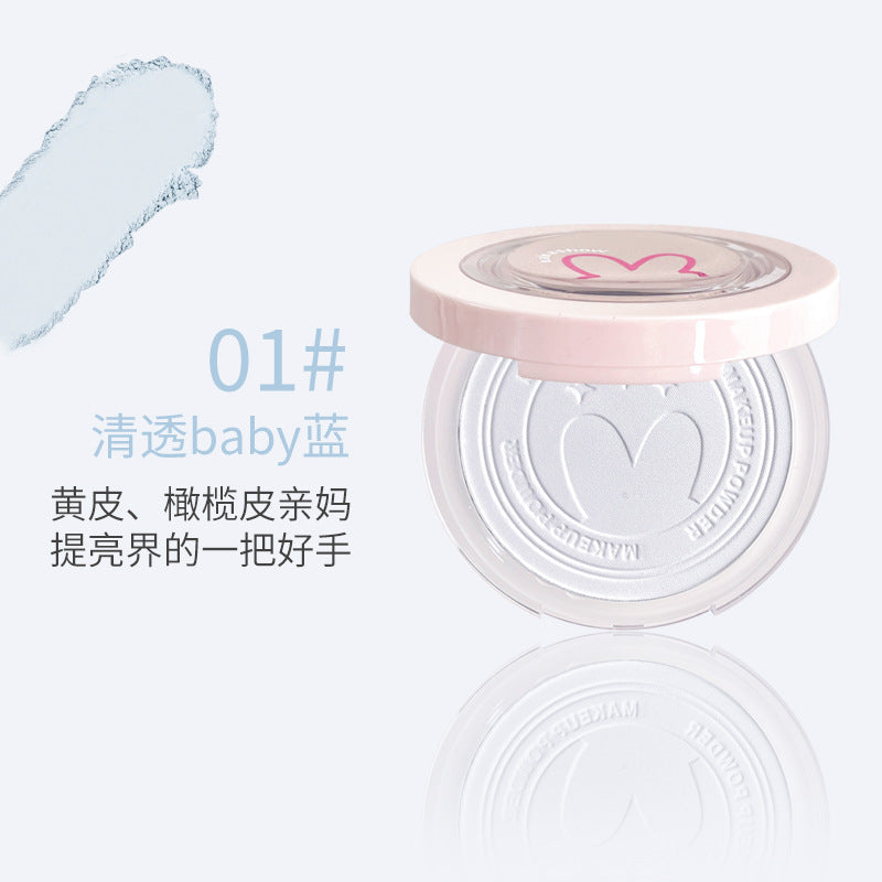 Makeup kakashow soft focus setting powder oil control long-lasting waterproof non-removing makeup concealer powder large white cake loose powder