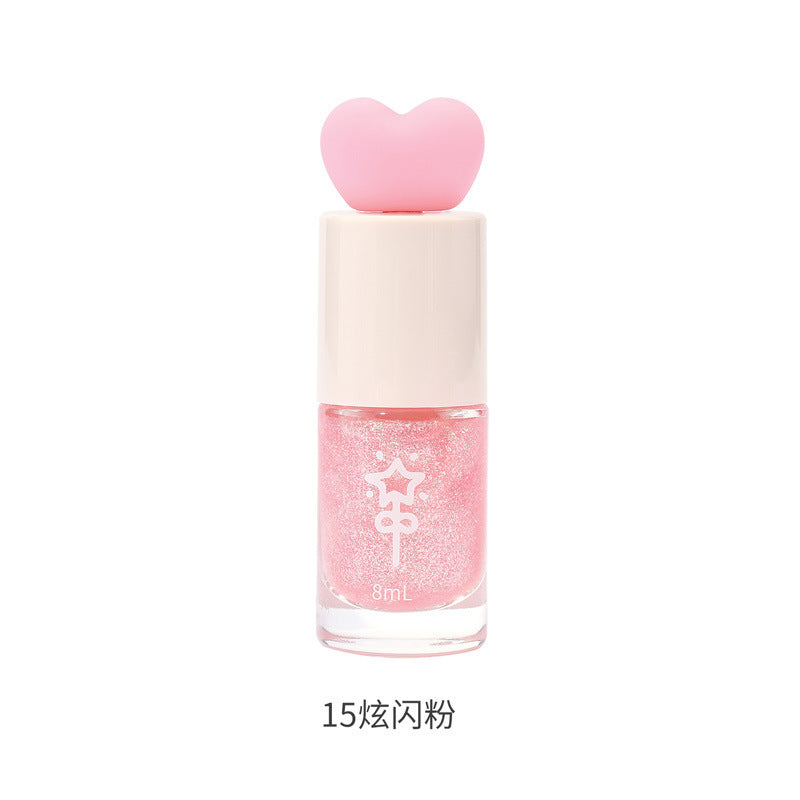 White nail polish water-based tearable whole sheet peel-off cute student new color no baking quick-drying quick-drying hot style fall and winter