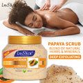 24k gold scrub brightening moisturizing cleansing papaya scrub turmeric exfoliating chicken skin foreign trade 500g