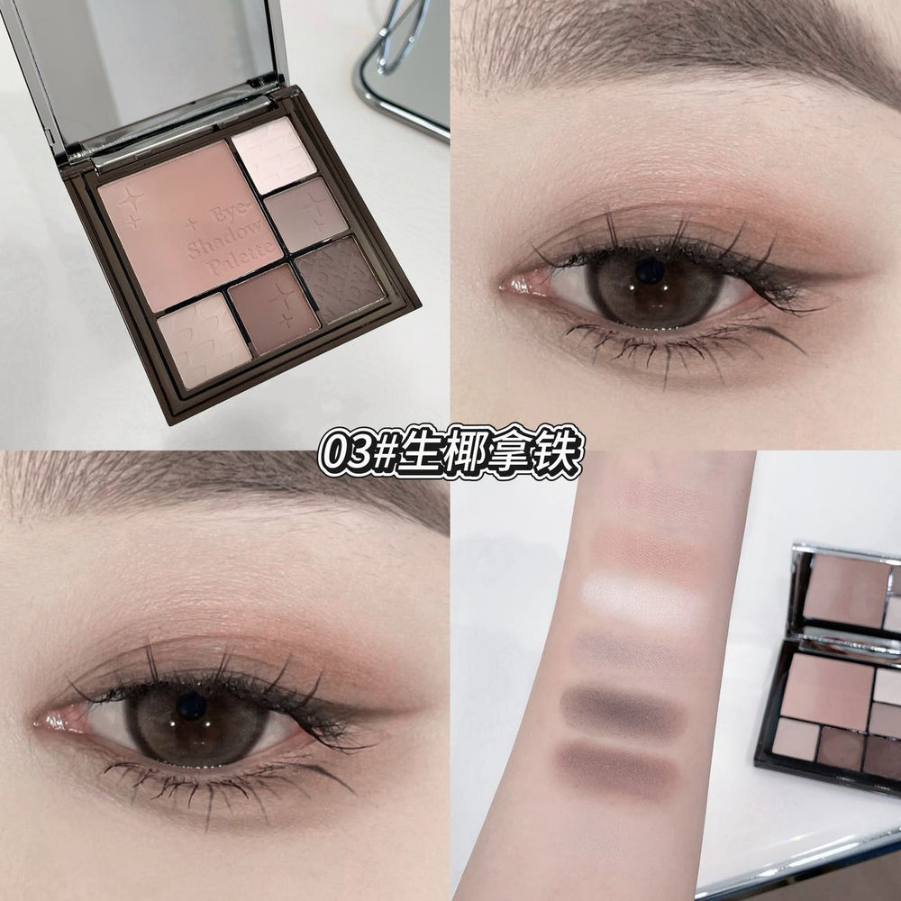 Kakashow beautiful eyes multifunctional eyeshadow palette gradient blush eyeshadow highlight contour all-in-one comprehensive palette