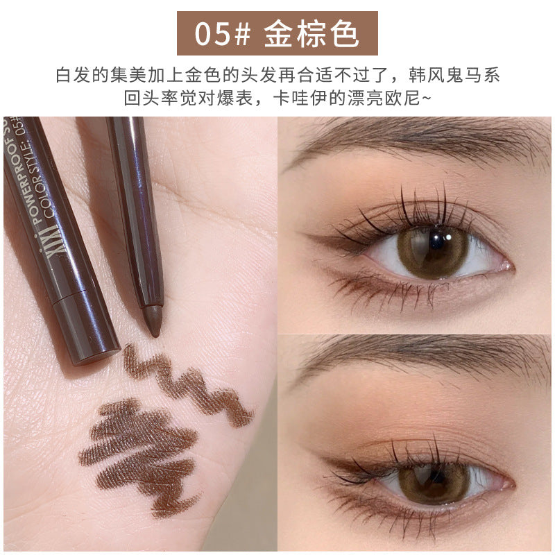Makeup xixi eyeliner gel pen for women beginners long-lasting waterproof non-smudge outline eyelids to matte silkworm pen