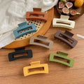 large square hairpin acrylic pumpkin gripper female back of head clip headwear hair shark clip hairpin