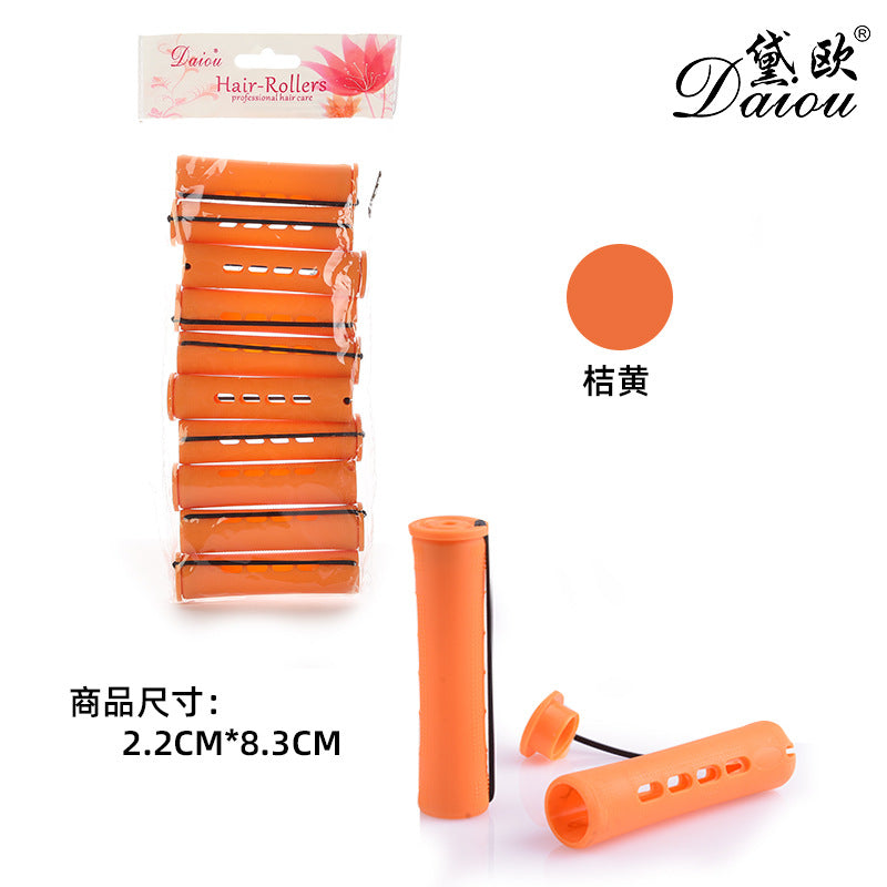 American cold perm bar, curling bar, curling iron, plastic perm rubber band, hairdressing tool, covered hair roll, in stock wholesale