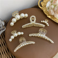 Korean large pearl clip hairpin eleganceelegant female back shark clip hair clip hair clip hair clip